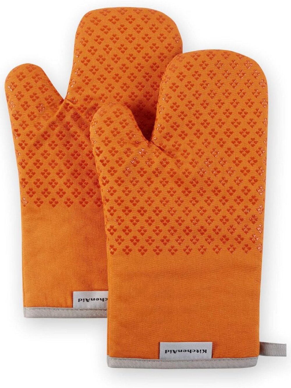 Asteroid Oven Mitt Set, 7"x12.5", Honey Orange, 2 Piece